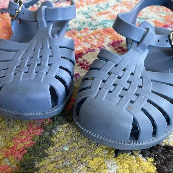 Blue Toddler Girl Jelly Fisherman Sandals - Picture 3 of 5